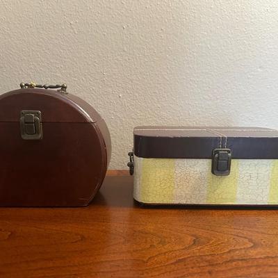 Two Small Storage Decor Bins