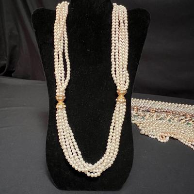 Pearl Necklaces, Earrings, Bracelets & Ring (P-RG)