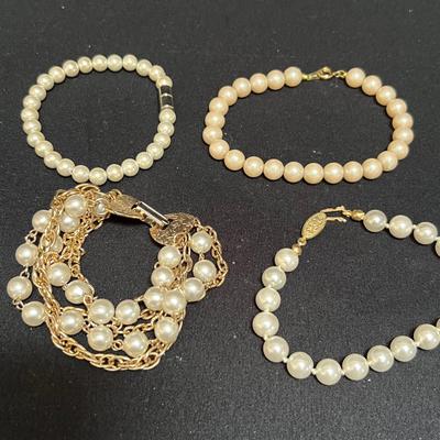 Pearl Necklaces, Earrings, Bracelets & Ring (P-RG)