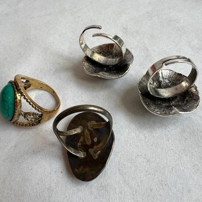 925 Silver & Turquoise Jewelry- Necklaces, Bracelets, Earrings Plus Rings (P-RG)