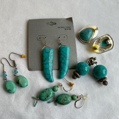 925 Silver & Turquoise Jewelry- Necklaces, Bracelets, Earrings Plus Rings (P-RG)