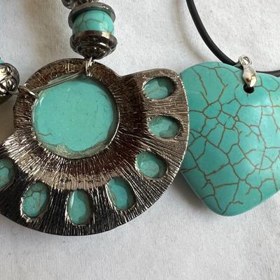 925 Silver & Turquoise Jewelry- Necklaces, Bracelets, Earrings Plus Rings (P-RG)