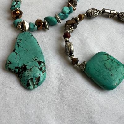 925 Silver & Turquoise Jewelry- Necklaces, Bracelets, Earrings Plus Rings (P-RG)