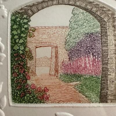 Signed Framed Secret Garden Art