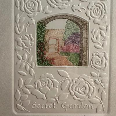 Signed Framed Secret Garden Art