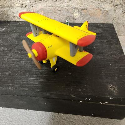 Dept. 56 Yellow Airplane