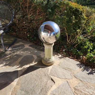 Gazing Globe on Concrete Pedestal 24