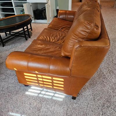 Brown Leather Couch (BLR-DW)