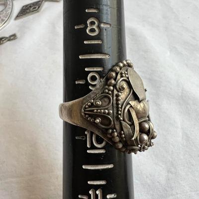 Silver 925 & Onyx Plus More Necklaces, Bracelets, Earrings & Rings (P-RG)