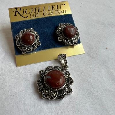 Silver 925 & Onyx Plus More Necklaces, Bracelets, Earrings & Rings (P-RG)