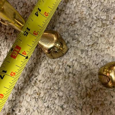 Vintage brass andirons