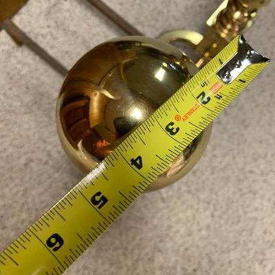 Vintage brass andirons