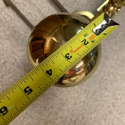 Vintage brass andirons