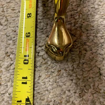 Vintage brass andirons