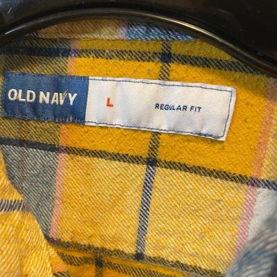 Old Navy large flannel shirts