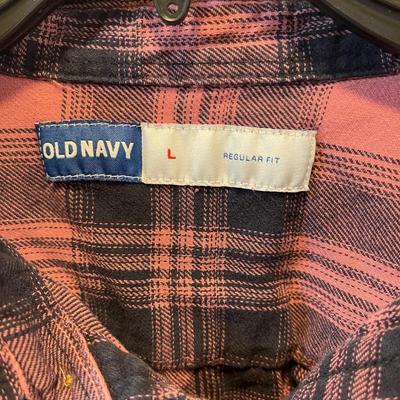 Old Navy large flannel shirts