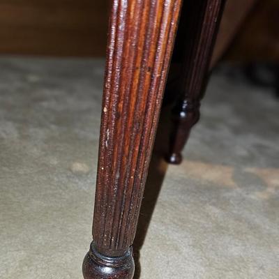 Antique Sewing Cabinet on legs, inlaid shell design
