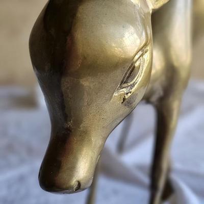 Vintage Brass deer, fawn