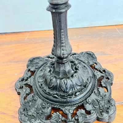 Antique Cast Iron Bridge Floor Lamp
