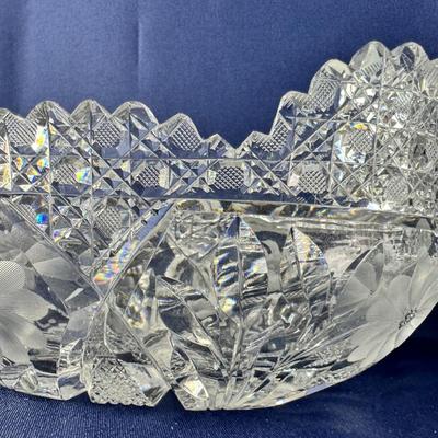 971 Antique American Brilliant Cut Glass Bowl / Decanter