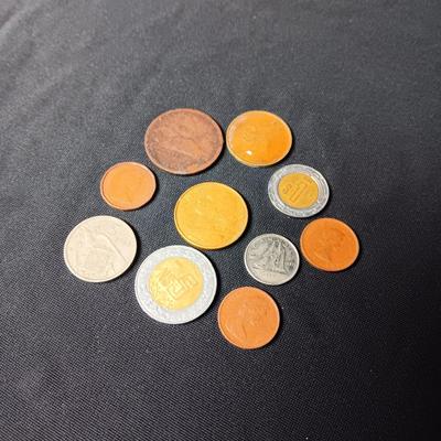 A COLLECTION OF FOREIGN COINS (1)