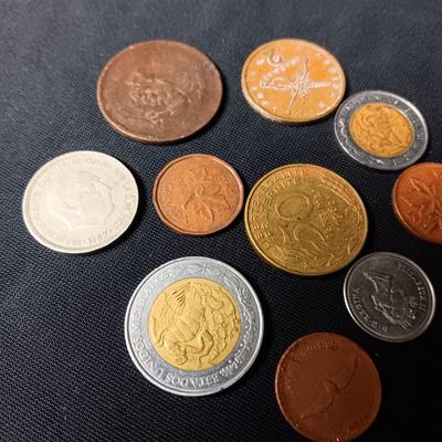 A COLLECTION OF FOREIGN COINS (1)