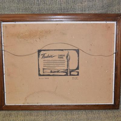 1982 Framed Landscape Original Art by Jane Newman