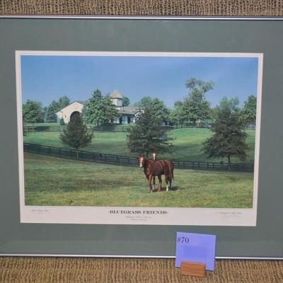 Framed & Matted Limited Edition Print 142 of 2000 Doug Prather 1995 "Bluegrass Friends"