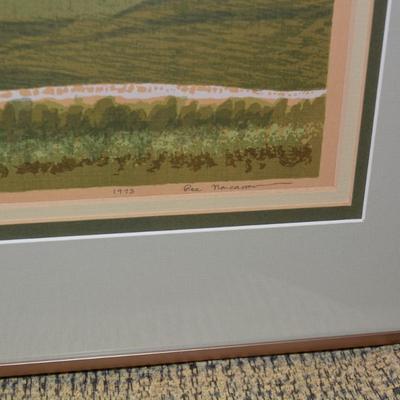 Alaskan Artist Ree Nancarrow "Denali" Print 1983 Framed Matted & Signed 183/195