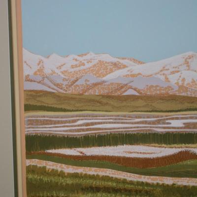 Alaskan Artist Ree Nancarrow "Denali" Print 1983 Framed Matted & Signed 183/195