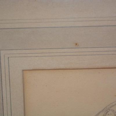 Framed & Matted Pencil Drawing of Colonel Frank M. Wray (Francis)