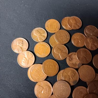 1940's & 1950's-D WHEAT PENNIES