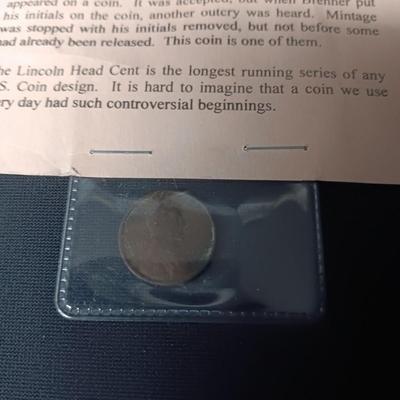 REPLICA COIN, 1909 VDB CENT & BI-CENTENNIAL PENNY