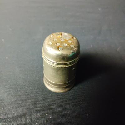 STERLING SILVER SHAKER AND A GENUINE ROSE QUARTZ