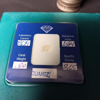 STERLING SILVER SHAKER AND A GENUINE ROSE QUARTZ