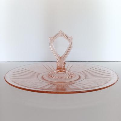 LOT 24: Pink Depression Glass Dishes, Bowls & Vases