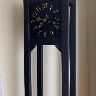 LOT 32: Vintage Mission Style Grandfather Long Case Clock