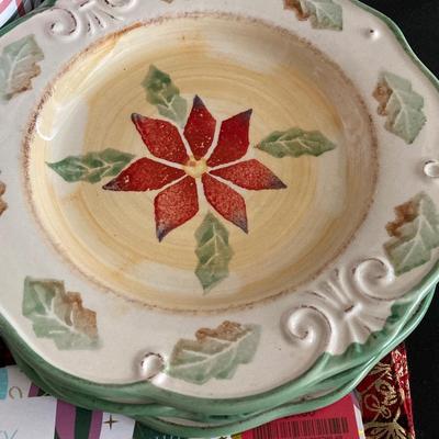LOT 48: Collection of Christmas / Holiday Dinnerware, Decorations and More - Lenox, Royal Norfolk and Sonoma