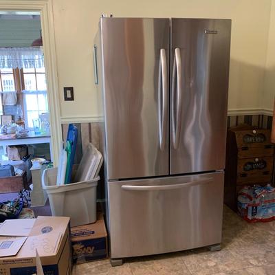 LOT 76: Kitchen Aid Refrigerator Model#KBFS25ECMS