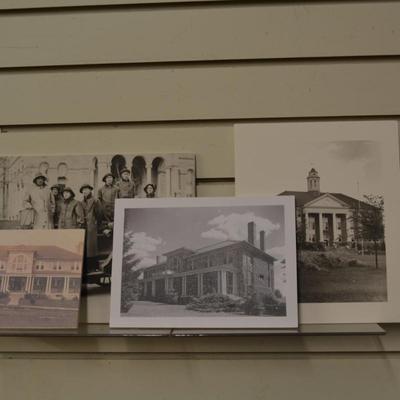 Set of 4 Foam Boards with Vintage Photographs Depicting Harrisonburg, VA
