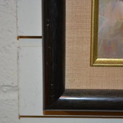 Vintage W. Engel Clown Portrait Oil Painting 19.25"x15.25"
