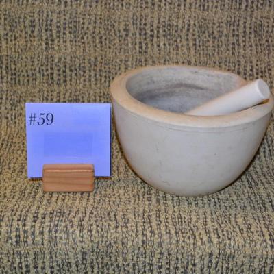 Old School Laboratory Mortar & Pestle 6.5"x4"x4"