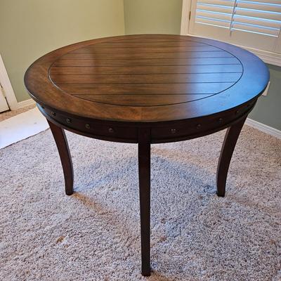 Round Pub Table and Four Chairs (BLR-DW)