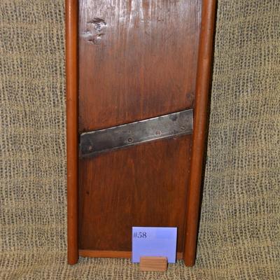 Antique Emarvel Cabbage Slicer with Wall Storage Opening 21"x9.5"