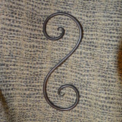 The Garden Gate of Bloomer Springs Hanging Iron Candle Holder Wine Stand 20.5"x17"