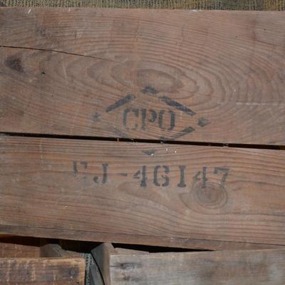 Lot of 3 Very Vintage Wooden Crates