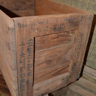 Lot of 3 Very Vintage Wooden Crates