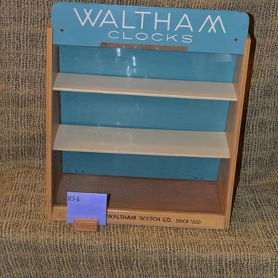 Vintage Waltham Clocks Counter Display 18.5