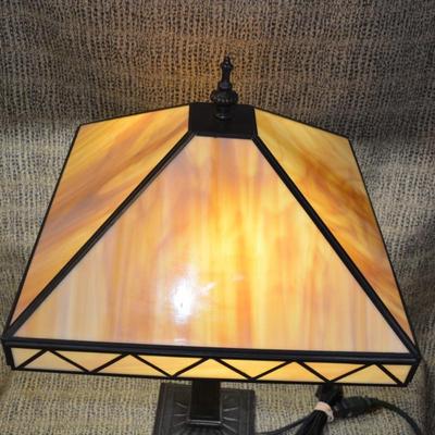 Modern Faux Stained Glass Lamp