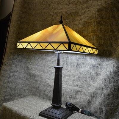 Modern Faux Stained Glass Lamp